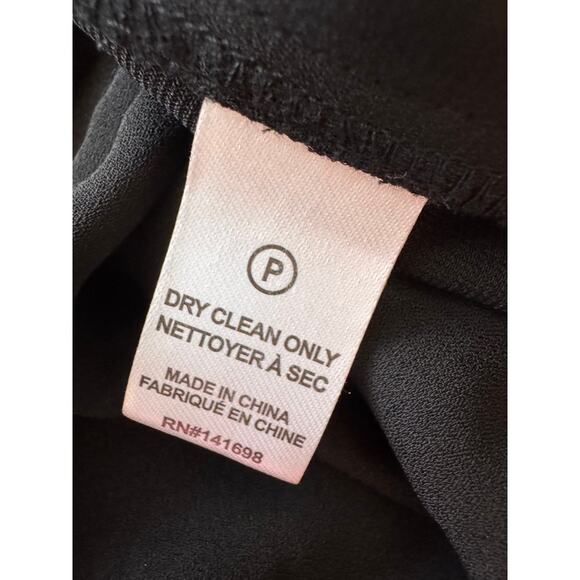 RAMY BROOK Women's Black Myra Asymmetric Pleated Satin Jumpsuit Size 10 - Picture 8 of 8